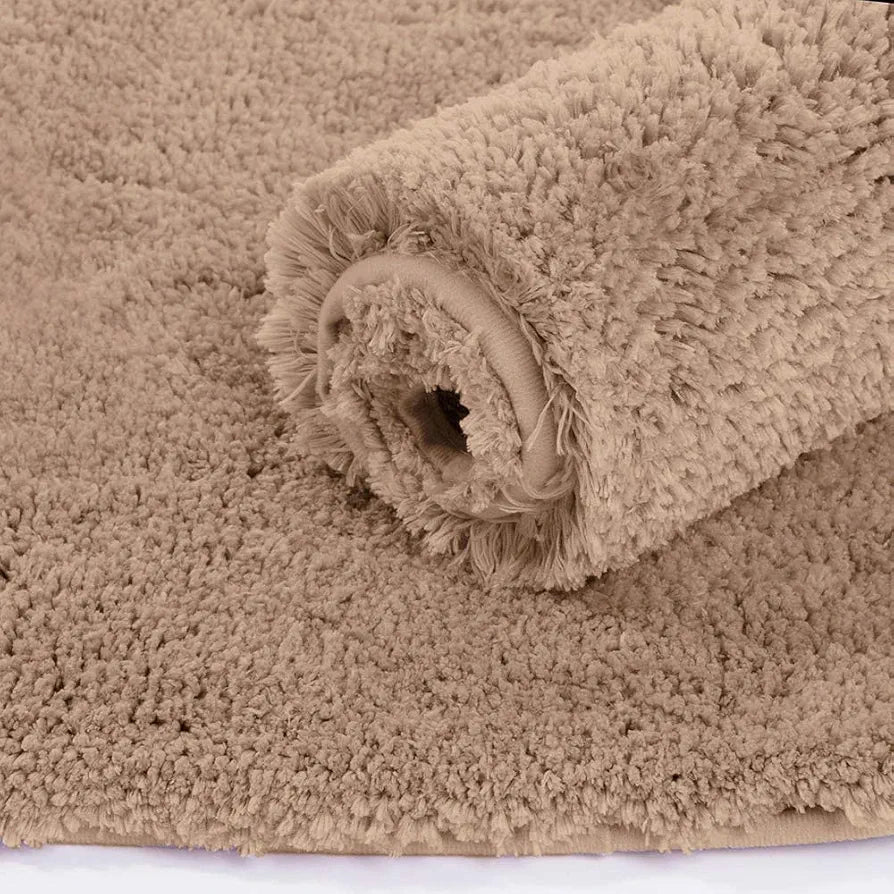 LUXE HOME INTERNATIONAL Microfiber Luxe Home Bath Rectangular Mat Super Soft Non Slip Vegas Mats For Bathroom, Door  Pack Of 1
