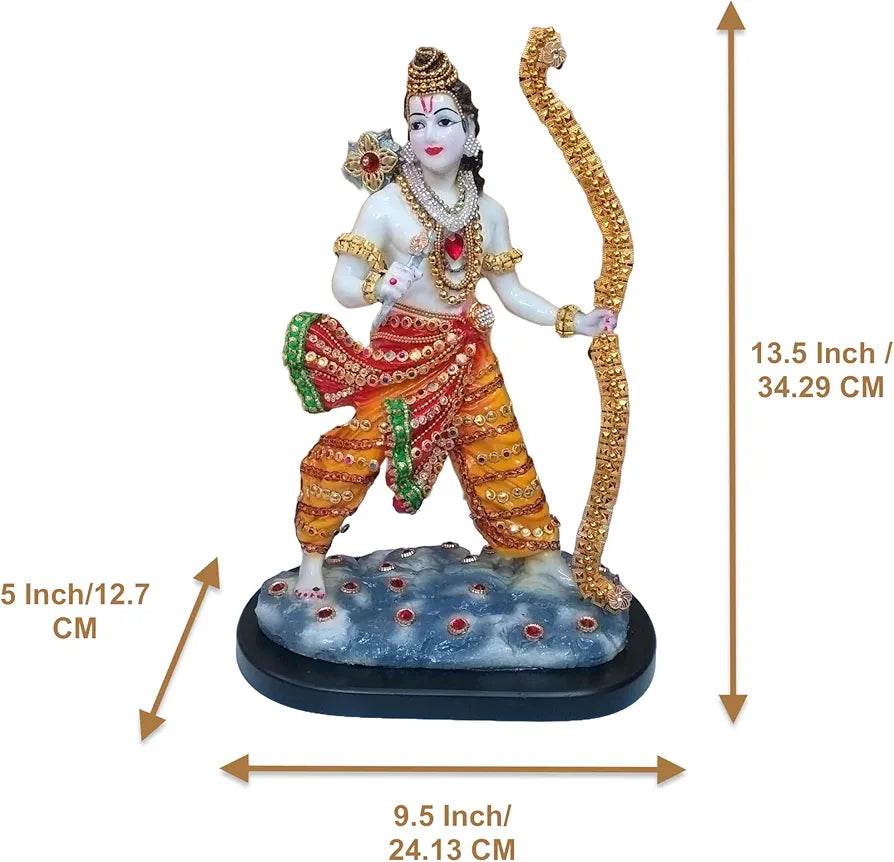 ALILA Marble Finish Murti Idol Statue Sculpture Spiritual Hindu God | Decorative Idols - Home Mandir Temple Office Pooja Room Decor 
