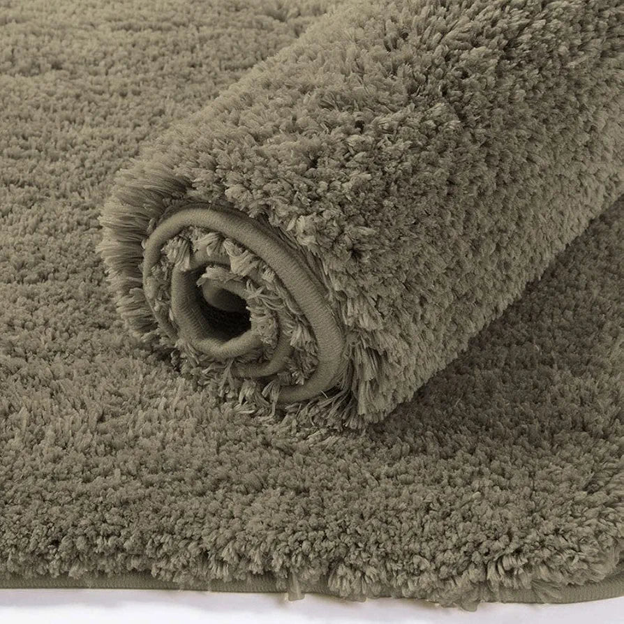 LUXE HOME INTERNATIONAL Microfibre Rectangular Bath mat Super Soft Anti Skid Newman Mats For Bathroom 