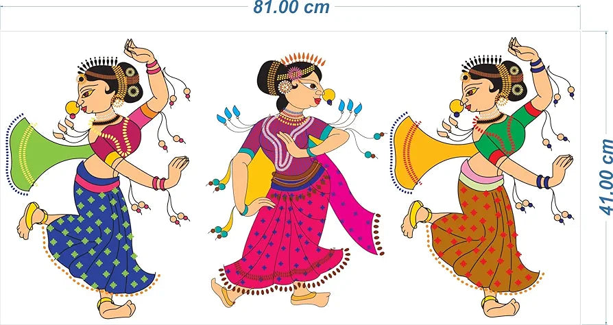 Rangoli Vinyl Wall Sticker Self-Adhesive Wall Decor for Home, Office, Bedroom, and Living Room Décor Easy to Apply & Peel. Parent 2, Design-15