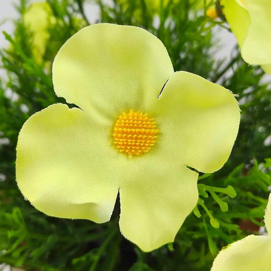 fancymart Artificial Flower in Grass with Pot, Perfect for Home & Office Décor, Artificial Flora -8420