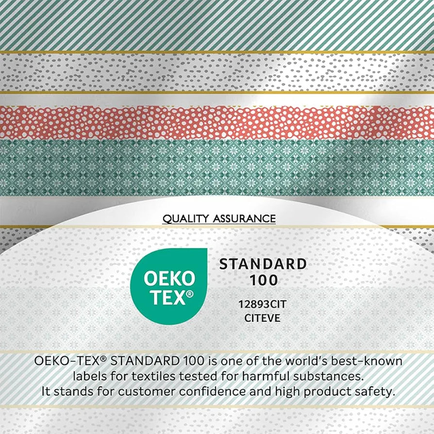 Zen Cotton Blend Double Bedsheet Set  | 1 Double Cotton Bedsheet & 2 Pillow Covers | Breathable & Anti-Wrinkle | 225 CVC | 