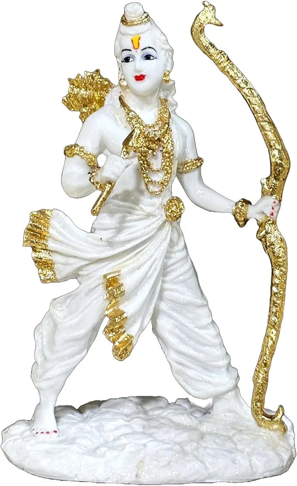 ALILA Marble Finish Murti Idol Statue Sculpture Spiritual Hindu God | Decorative Idols - Home Mandir Temple Office Pooja Room Decor 