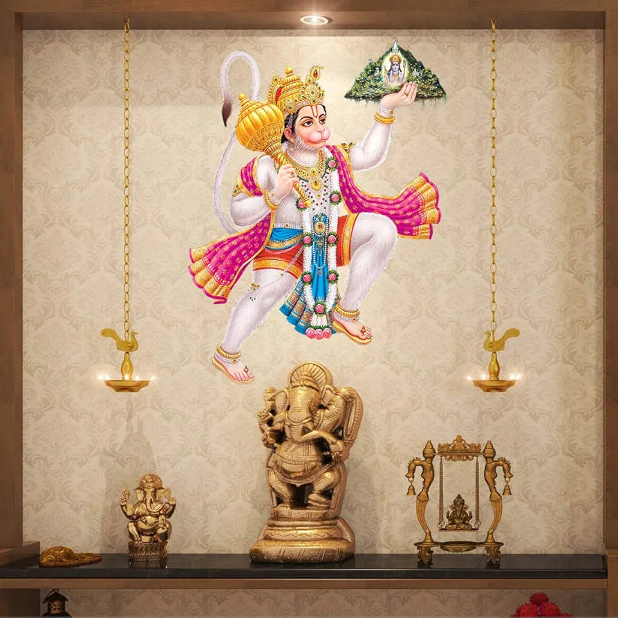 Rangoli White Glossy Vinyl Wall Sticker Premium Self-Adhesive Waterproof Decorative Wall Decal for Bedroom, Living Room, Office & Home Decoration Easy to Apply. Parent-7, Design-12