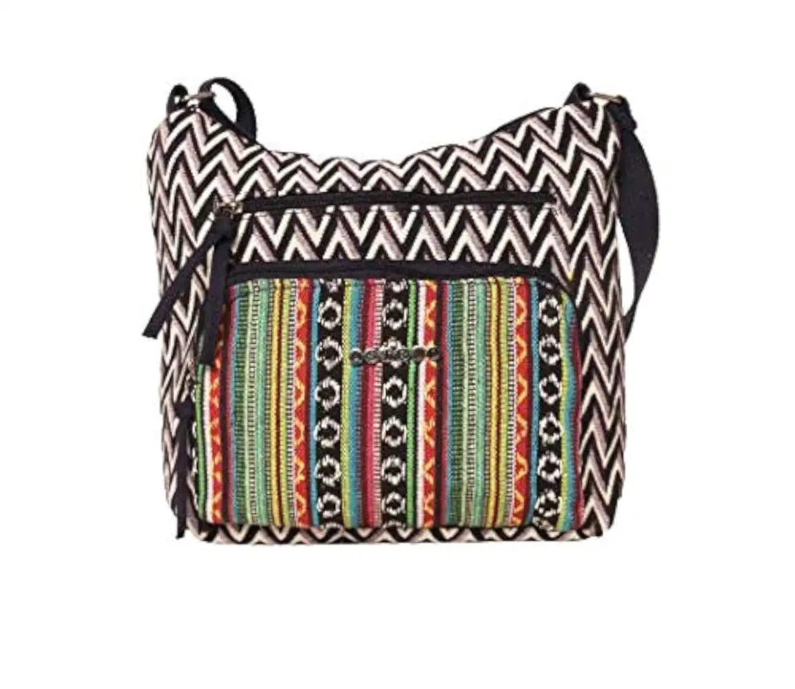 Multicolor Cotton Sling Bag for Women 