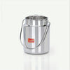 Sumeet Stainless Steel Akhand Jointless Milk Pot with Lid 3000 ml Capacity 15Cm Silver