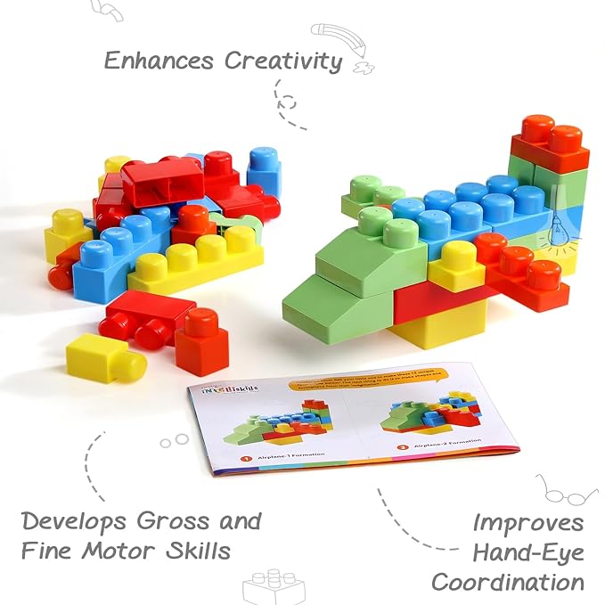 Firstcry Intelliskills Premium 40 Pcs Mega Building Blocks for