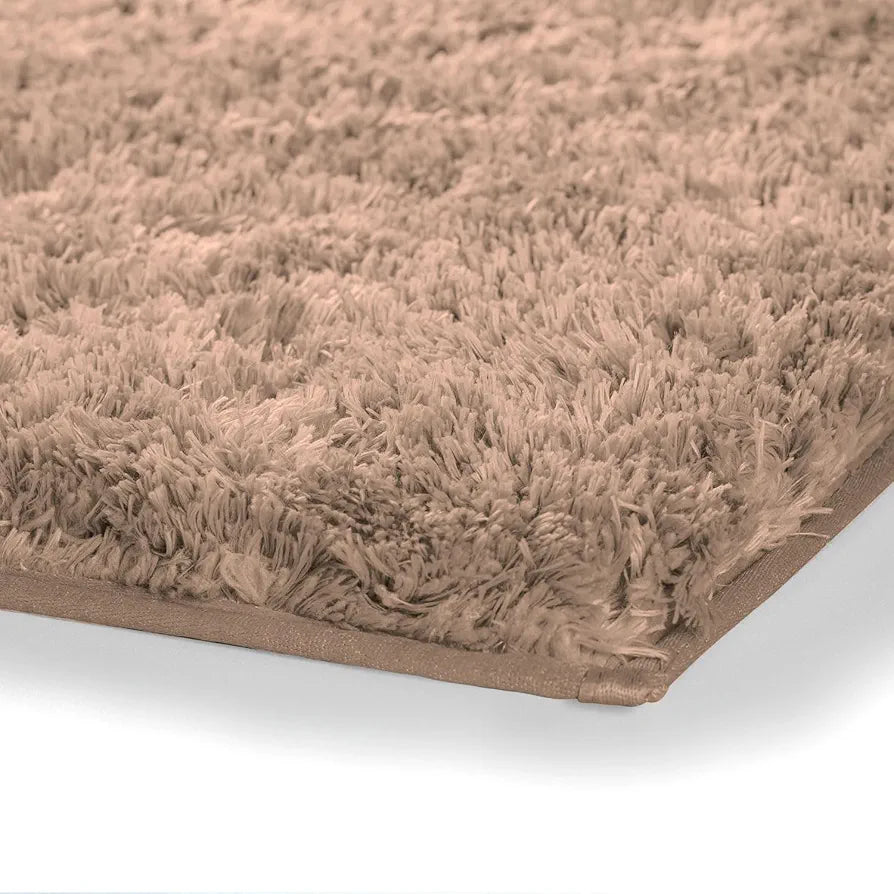 LUXE HOME INTERNATIONAL Microfiber Luxe Home Bath Rectangular Mat Super Soft Non Slip Vegas Mats For Bathroom, Door  Pack Of 1