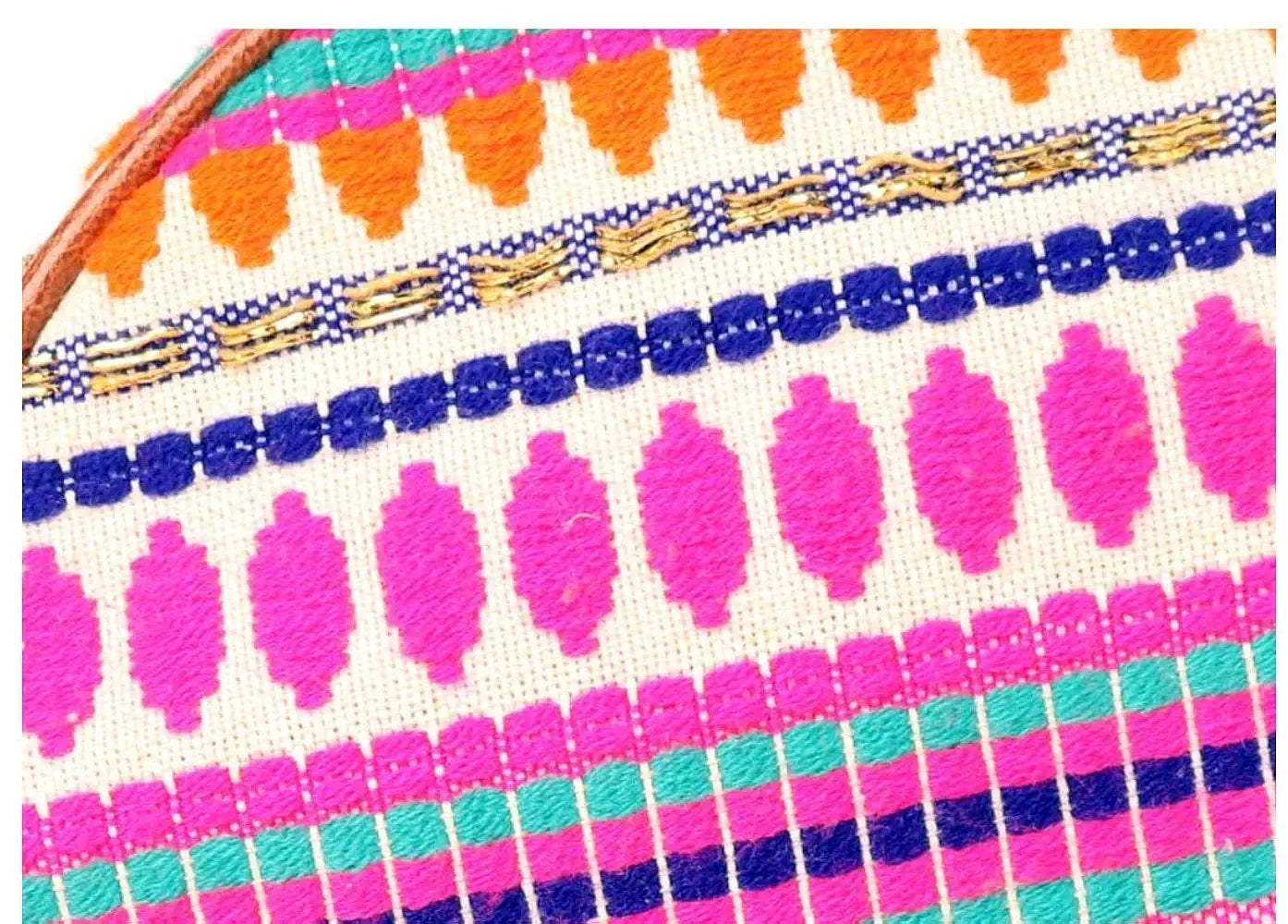 ASTRID Handmade Macrame Flap Over Sling Bag For Girls And Women