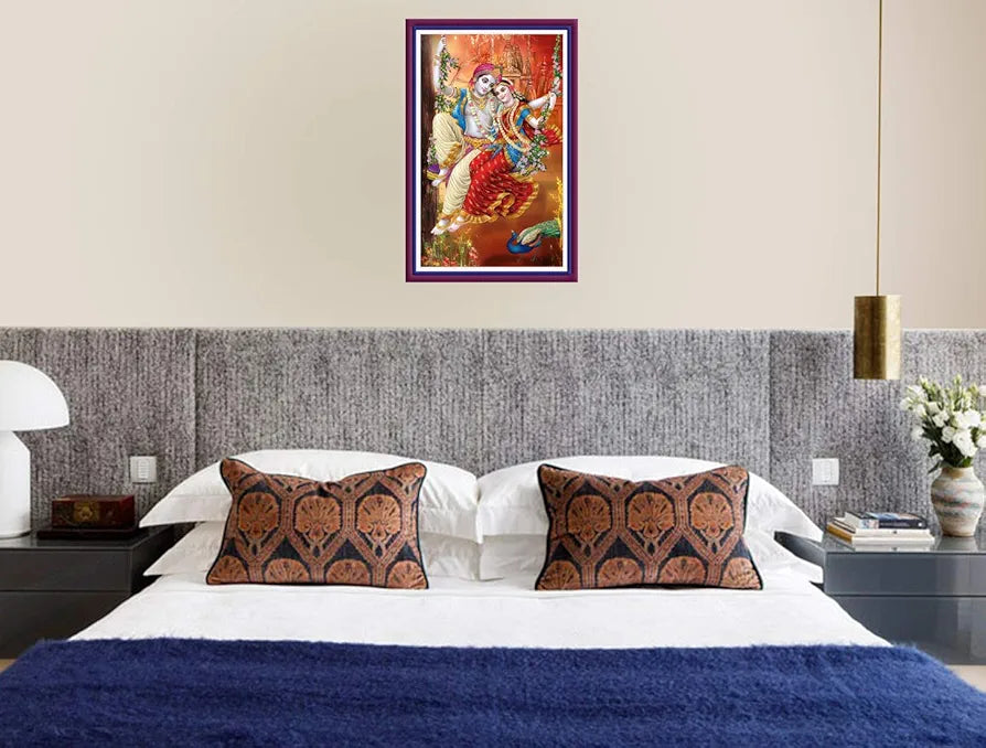 Rangoli MDF Wall Stick Decorative Panel 12x18 Wall Art for Home, Living Room, Bedroom, Office & Decoration. P-1, Design-9