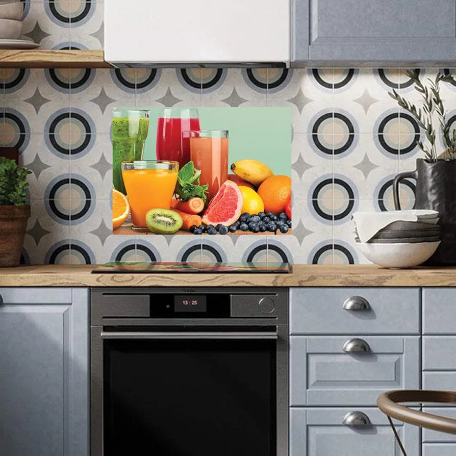 Rangoli Design PVC Stickers Waterproof Laminated Wall Stickers Stylish Kitchen Art 70or50 cm Size Pack of 1