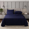 Stoa Paris Vogue Microfibre Comforter for King Size Bed with 4 Pillow Covers Colour Indigo Rainbow Chèques