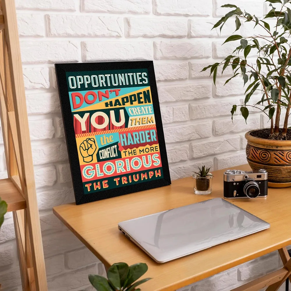 ArtX Paper Motivational Quotes Wall Frames, Multicolor, Inspirational, 10X13 inches each, 20 X 26 inches, Set of 4 