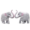 Kraftskala Pack of 2 White Elephant Showpieces Home Decor