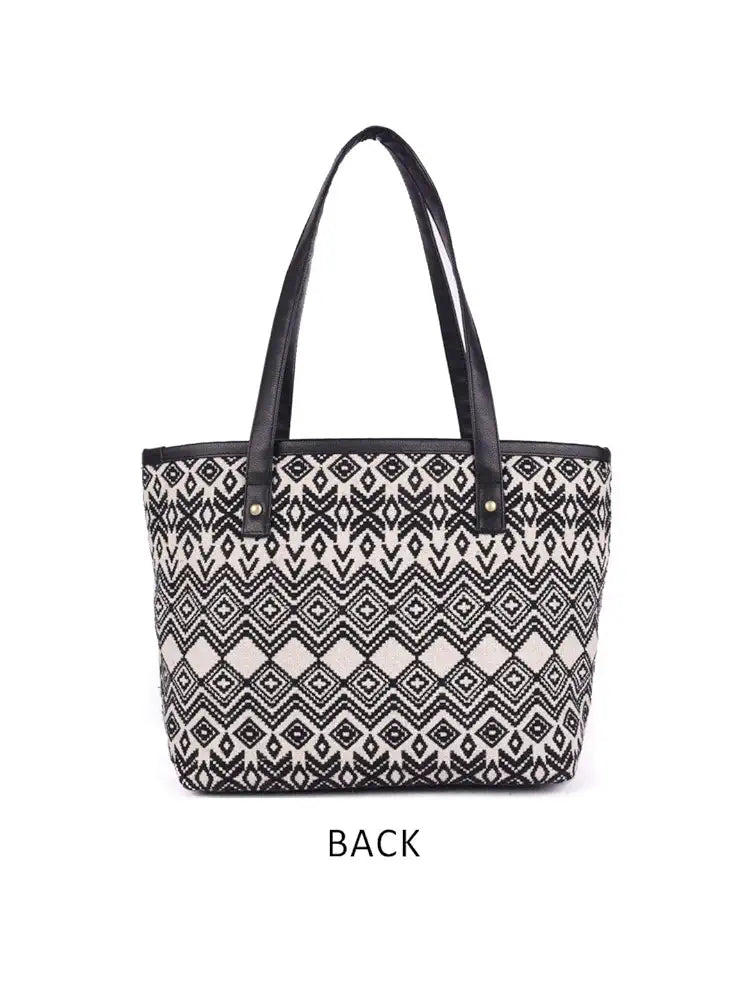 ASTRID Women's Embroidered Cotton Tote Bag With Zip And Completely Biodegradable