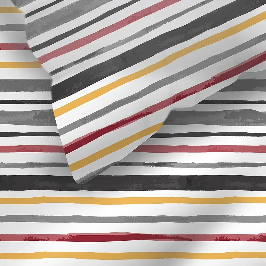 Layers Argos Bedsheet Set for All Seasons - Lightweight, Moisture Absorbent, Machine Washable & Easy to Care - Gift for Housewarming & More - 225 CVC - King Size 