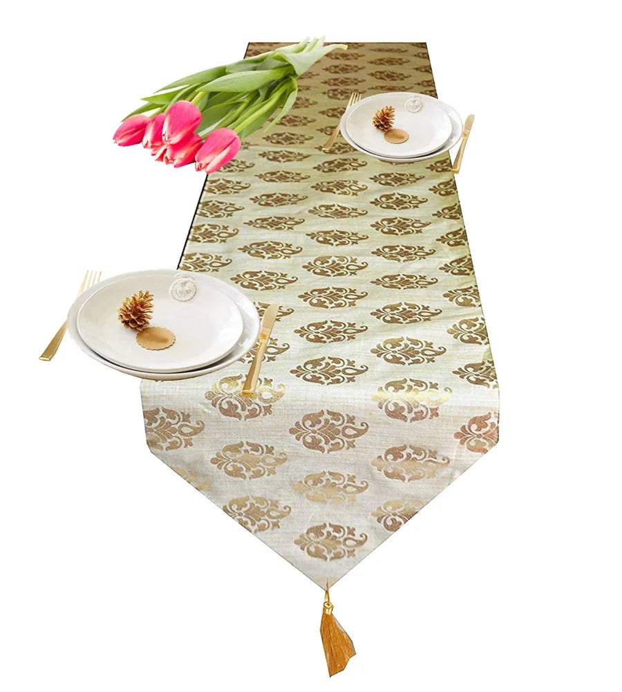 PINK PARROT Durable Dopian Silk Table Runner 13