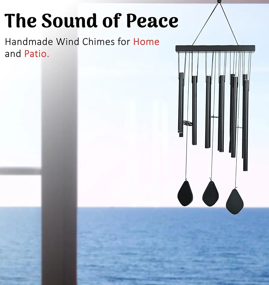 Hindcraft Serene Wind Chimes for Bedroom & Living Room – Relaxing Home Décor, Harmonizing Energy, Ideal Gift for Women, Men, Couples, Housewarming, Balcony & Garden Accent