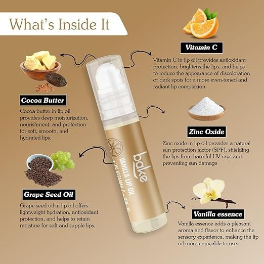 vitamin c lip oil spf SPF50 Glow + Go in Watermelon Bake 2% Vitamin C Vanilla