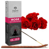 Simply Vedic Rose Incense Sticks with Holder – 135 Hand-Rolled Agarbatti