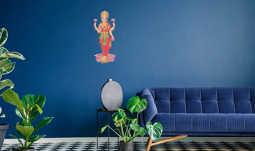 Rangoli White Glossy Vinyl Wall Sticker Premium Self-Adhesive Waterproof Decorative Wall Decal for Bedroom, Living Room, Office & Home Decoration Easy to Apply. Parent-13, Design-4