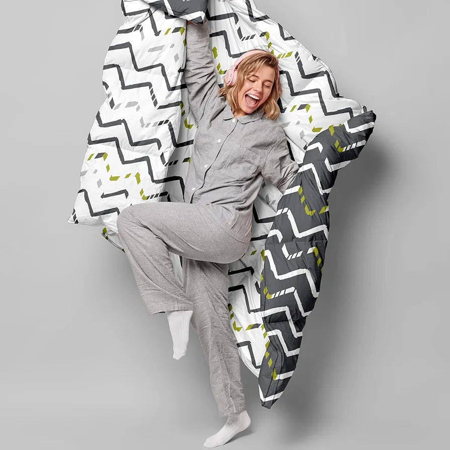 Divine Casa Microfiber 150 GSM Reversible Double Bed Comforter | Ultra Soft & Lightweight Blanket | Cozy & Breathable for All-Weather | 254 x 230 CM, Slate