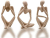 Mariner's Creation Premium Set of Three Modern Art Thinker showpiece 9x6x12.5cm