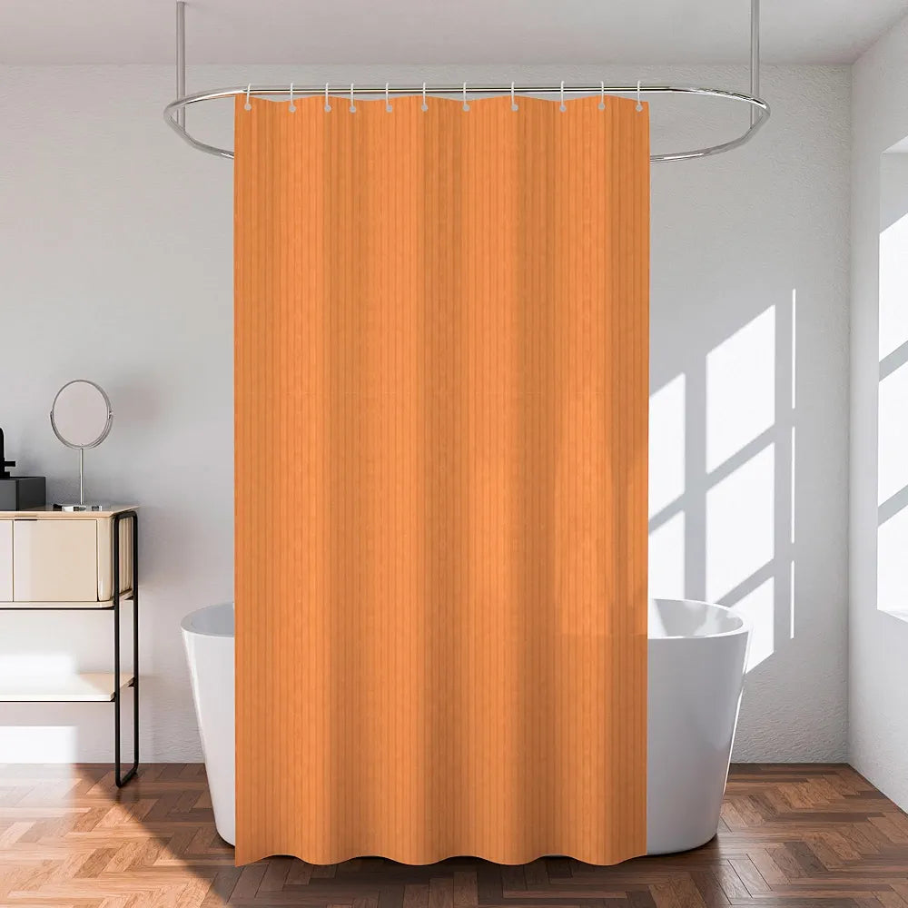 Kuber Industries Shower Curtain | 7 Feet | Bathroom Shower Curtain | AC Curtains | PVC Waterproof Window Curtain | Curtains for Bathtub | 8 Rings Curtain | Lining | Golden