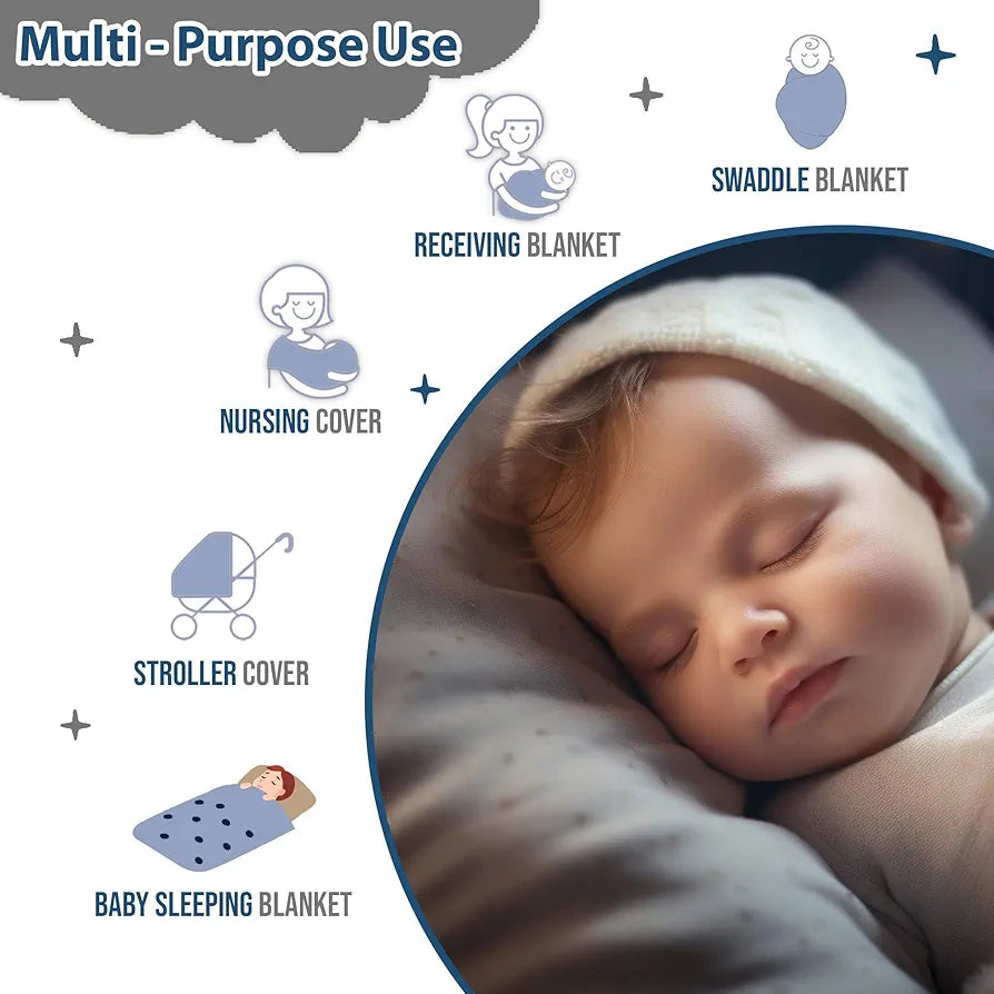 Divine Casa 120 GSM Microfiber Reversible Kids Single Bed Comforter | Ultra-Soft Toddler Blanket | Lightweight & Cozy | All-Season Bedding for Babies & Kids | 135 x 100 cm, Blue Depth