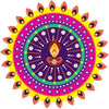 Rangoli Vinyl Wall Sticker Self-Adhesive Wall Decor Parent 2 Design-10