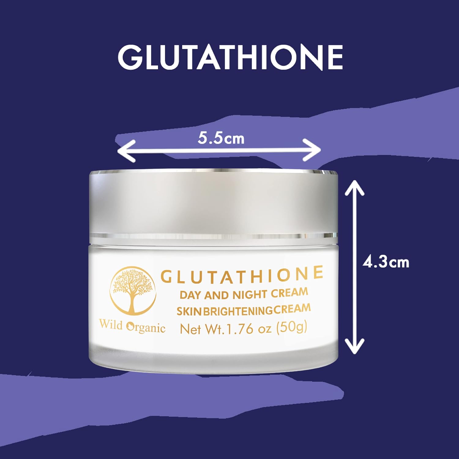glutathione day and night cream Wild Organic L- Glutathione Day and Night Cream - 50 gms