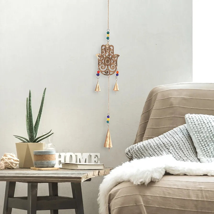 DULI Dream Catcher Traditional Indian Dreamcatcher Wall Art for Bedrooms, Home Wall, Hanging Design, Height 75 cm ,Metal, Feathers Dreamcatcher 