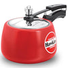 Hawkins Contura Aluminium Inner Lid 3 Litre Pressure Cooker Ceramic Coated Handi Cooker Tomato Red