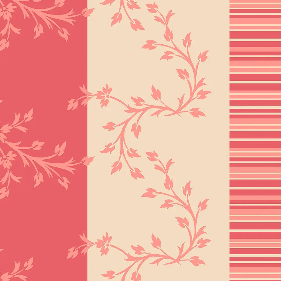 Dreamscape 100% Cotton Floral King Fitted Bedsheet with 2 Pillow Covers - 