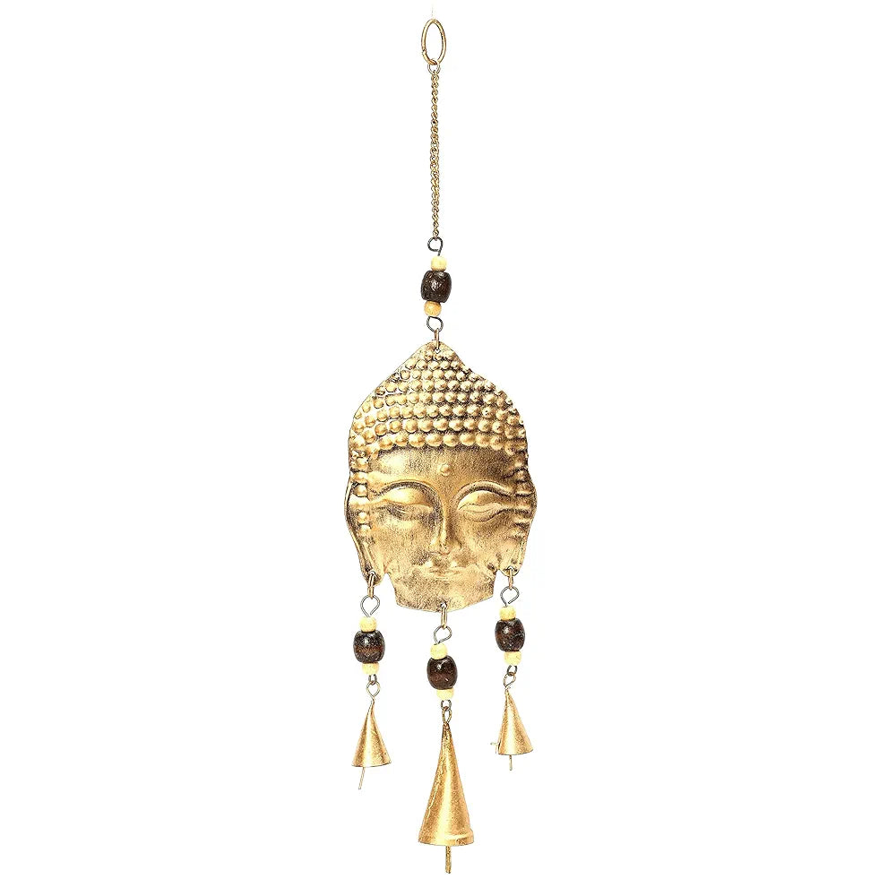 DULI Metal Windchime Wall Hanging, Feng Shui, Wall Art, Wall Decor, PositiveVibes, Rustic Wall Hangings, Wall Art, Diwali Decor, Home Decor Hanging Bells 