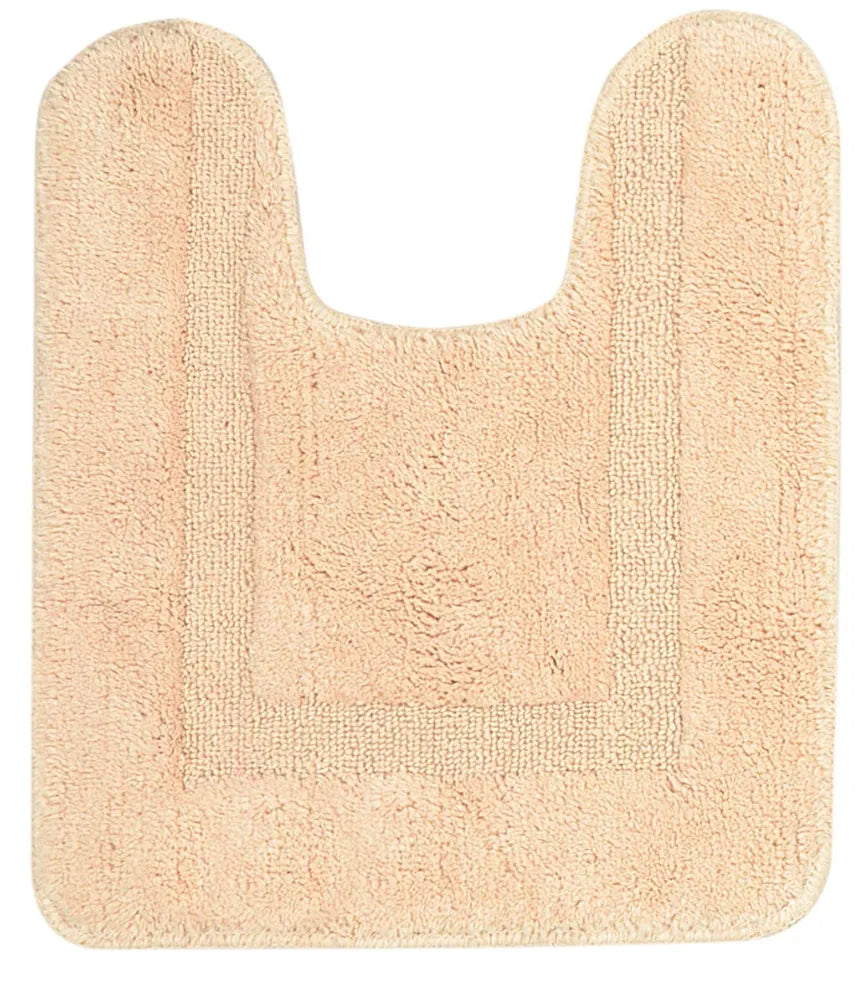 SARAL HOME EASY LIVING Cotton Anti Slip Bathmat Set with Contour- 