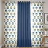 Urban Space Cotton Curtains for Door Combo Set of 3 Curtains Room Darkening Curtain for Home Decor Owl Orchid Blue & Aura Indigo