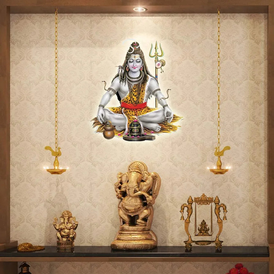 Rangoli Vinyl Religion Wall Sticker 1.96 X 20.86 X 1.96 Inches, Multicolour 