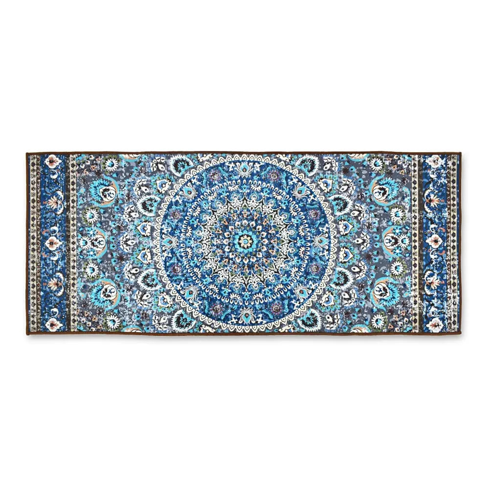 ishro home Nylon 3D Printed Bedside Runner Carpet Anti Skid for Home/Kitchen/Kitchen/Living Area/Office Entrance. 