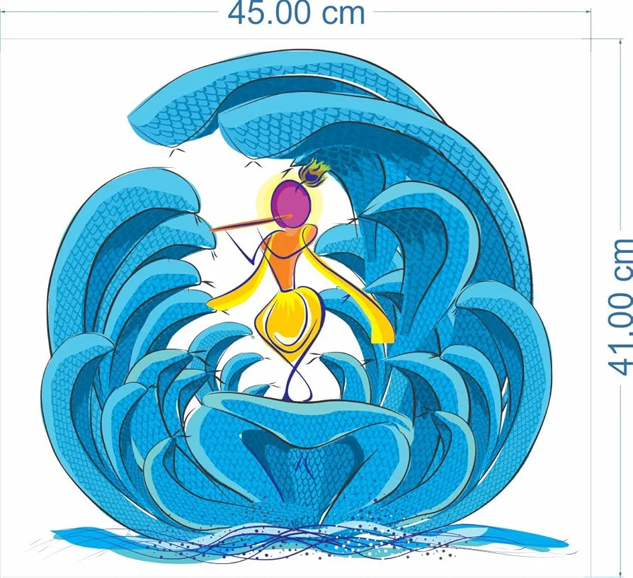 Rangoli Vinyl Wall Sticker Self-Adhesive Wall Decor for Home, Office, Bedroom, and Living Room Décor Easy to Apply & Peel. Parent 2, Design-24