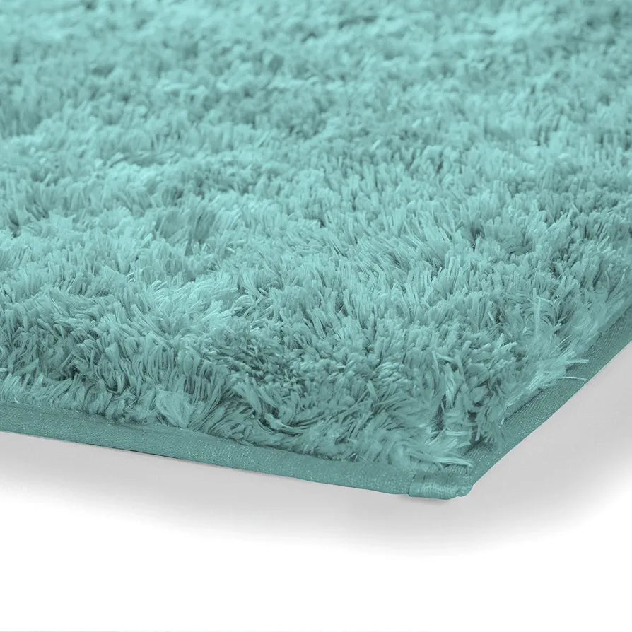LUXE HOME INTERNATIONAL Microfiber Luxe Home Bath Mat Super Soft Non Slip Vegas Mats For Bathroom, Door  Pack Of 1, Rectangular