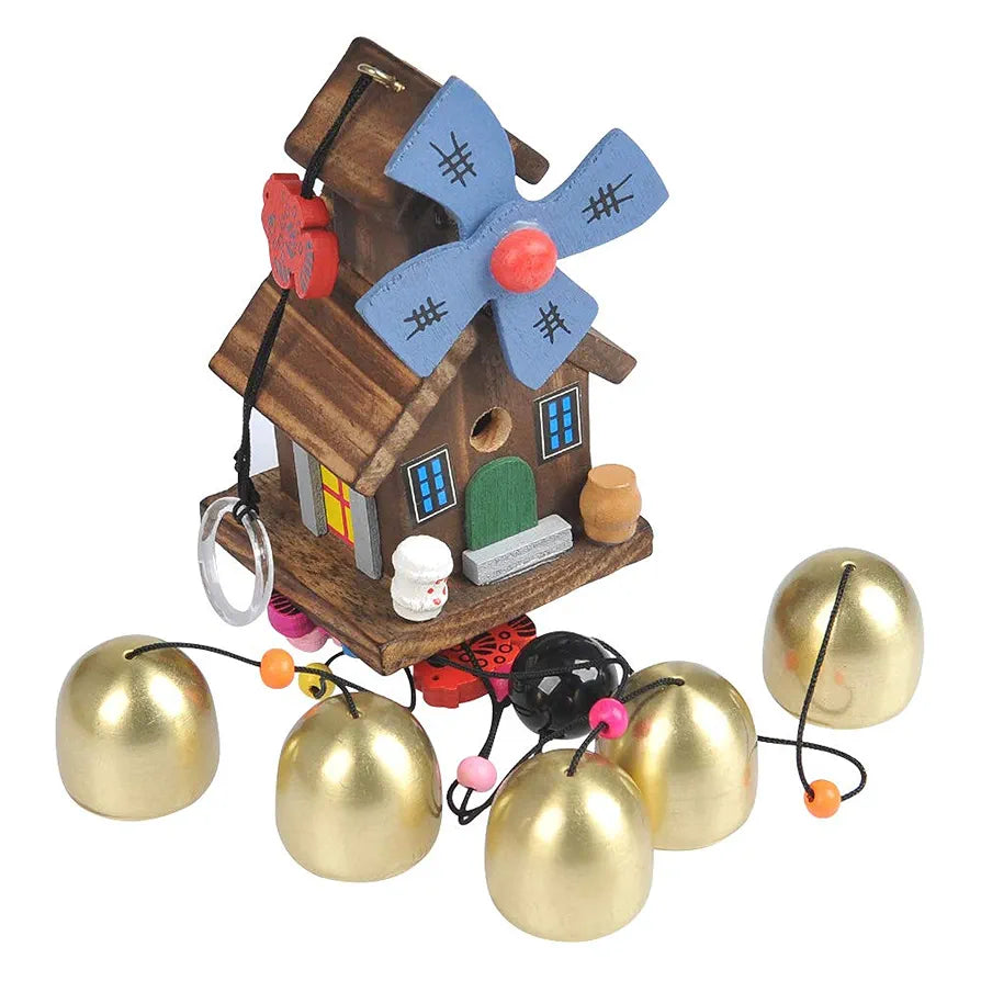 TIMESETL Wood Coper Wind Chime for Home Bedroom Balcony garden Etc.. for 