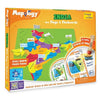 Imagimake Mapology India Map with Flash Card Swipe & Reveal Card Game Educational Toys