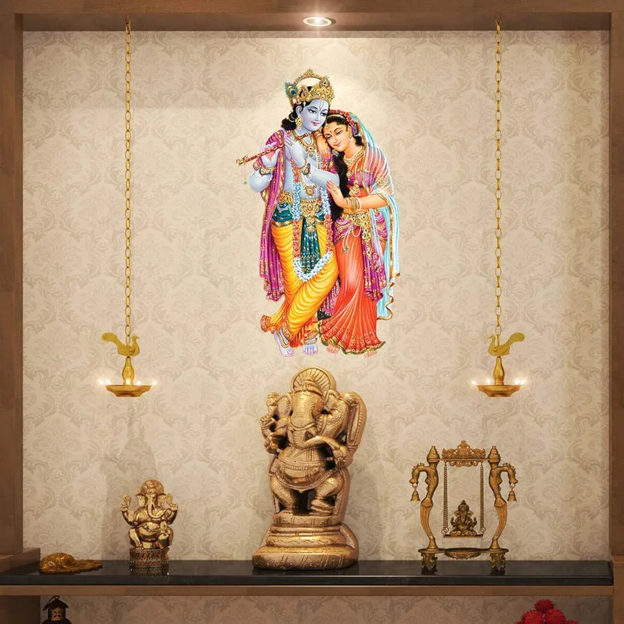 Rangoli White Glossy Vinyl Wall Sticker Premium Self-Adhesive Waterproof Decorative Wall Decal for Bedroom, Living Room, Office & Home Decoration Easy to Apply. Parent-5, Design-4