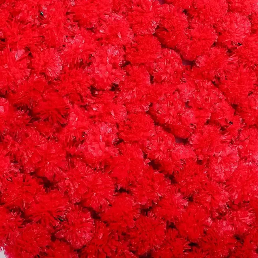 D-tone 10 Pcs Artificial Marigold Garland Mala Flower Genda Phool Long for Decoration, Home, Wedding, Festivals, Durga Pooja, Diwali, Ganesh Chaturthi 