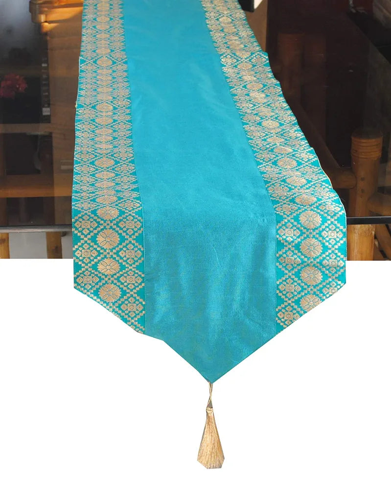 PINK PARROT-Designer Durable Dopian Silk Table Runner 12