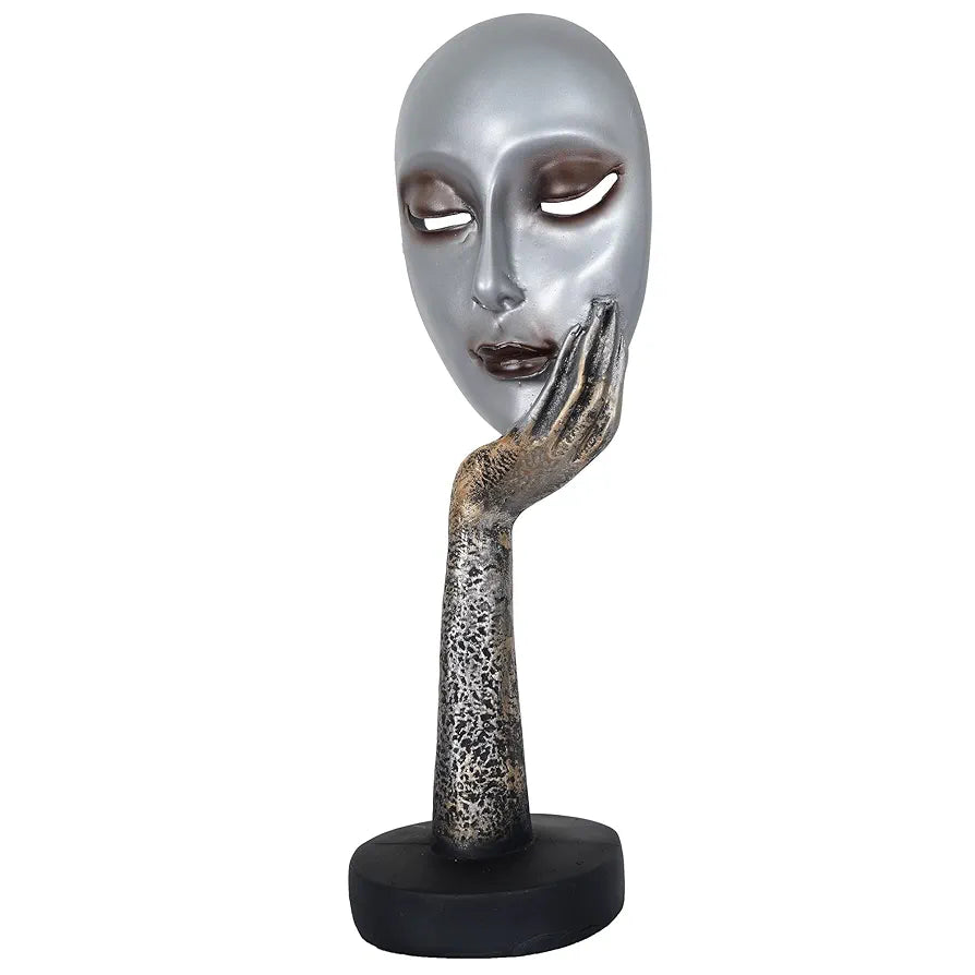 zart Lady Face Polyresin Showpiece  Use in Home Decor Gifts