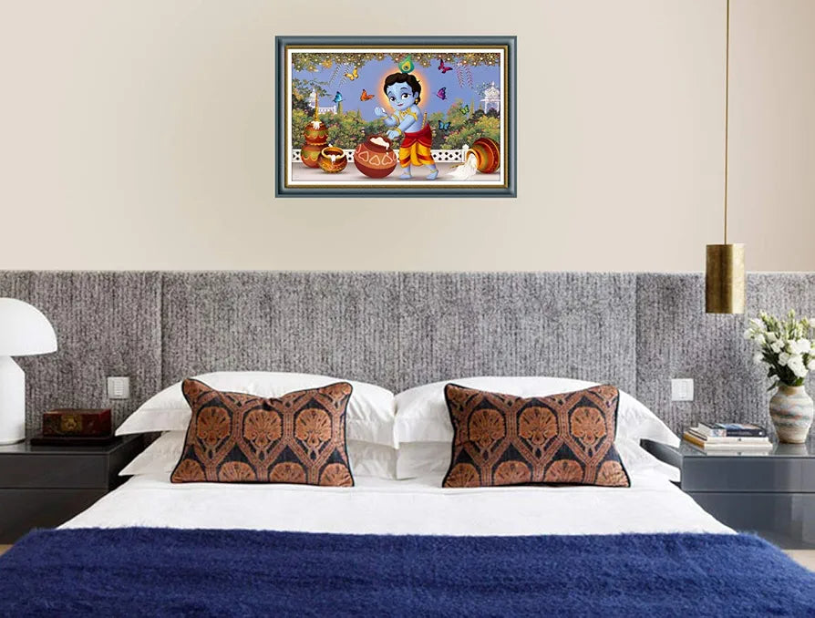 Rangoli MDF Wall Stick Decorative Panel 12x18 Wall Art for Home, Living Room, Bedroom, Office & Decoration. P-1, Design-5