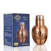 Indian Art Villa Pure Copper Bedroom Bottle With Inbuilt Glass Pear Pot Design