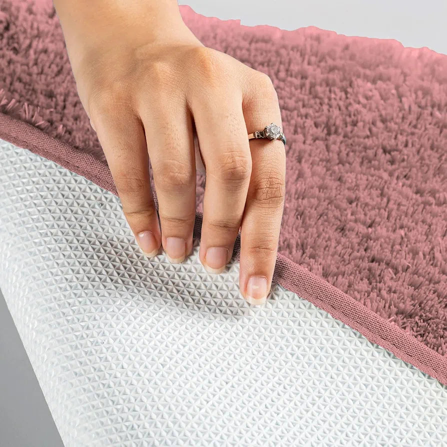 LUXE HOME INTERNATIONAL Carpet Super Soft Anti Slip Vegas Rectangular Rugs For Bedroom,Livingroom,Pink
